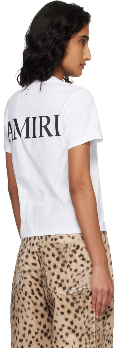 Amiri White Ma Core Logo T-shirt In White