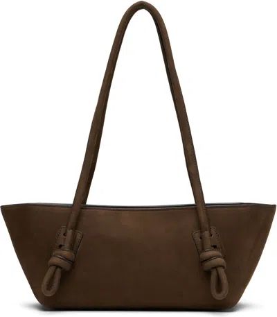 Hereu Medium Fleca Knotted Shoulder Bag In Brown
