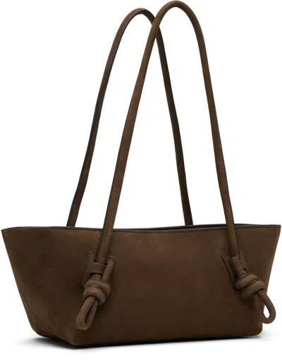 Hereu Medium Fleca Knotted Shoulder Bag In Brown