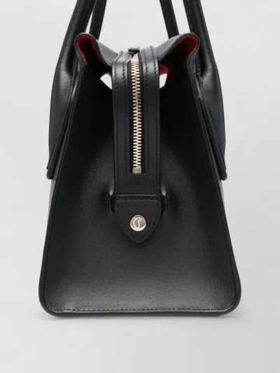 Christian Louboutin Venus Medium Shoulder Bag Structured Top Handles In Black
