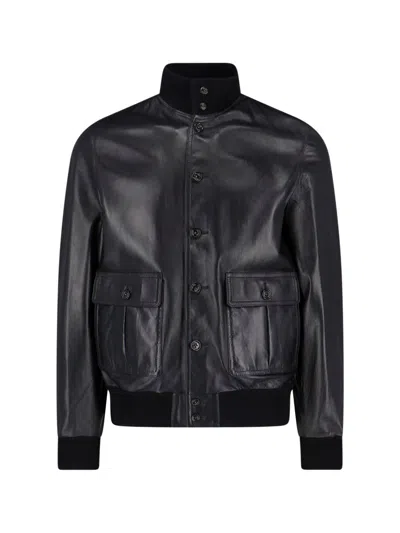 Valstar Ino Leather Jacket In Black