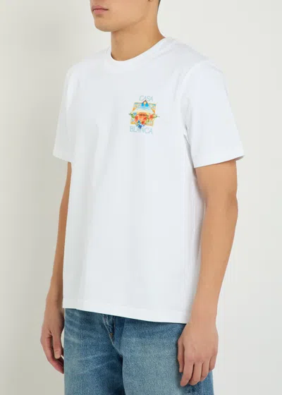 Casablanca Golden Goose Star-printed Leather Sneakers Stardan In Multi