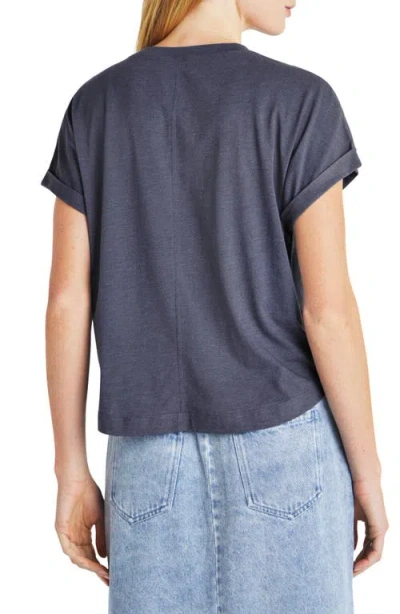 Splendid Skye Cuffed Tee In Blue