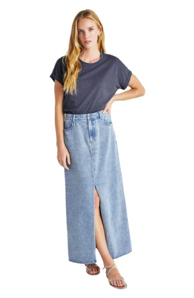 Splendid Skye Cuffed Tee In Blue