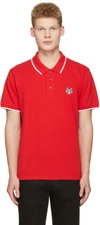 KENZO RED TIGER PATCH POLO