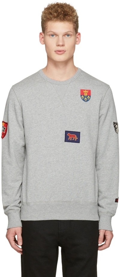 Alexander Mcqueen Badge Applique Sweatshirt In Grey