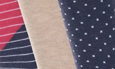 Original Penguin Owens Dot Assorted 3-pack Crew Socks In Multi