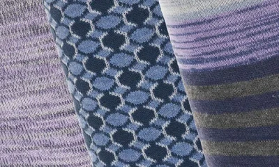 Original Penguin Doleman Stripe Assorted 3-pack Crew Socks In Multi