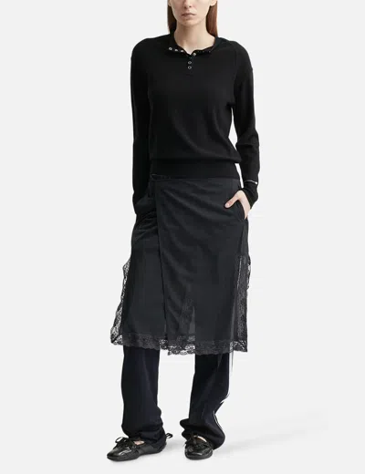 Anggae Half Neck Button Pullover