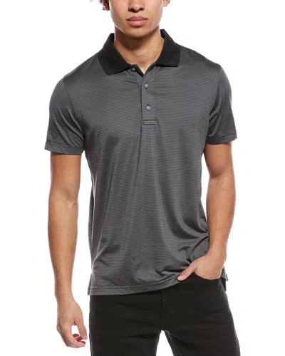 Brooks Brothers Performance Series Micro Stripe Jersey Polo Shirt In Black