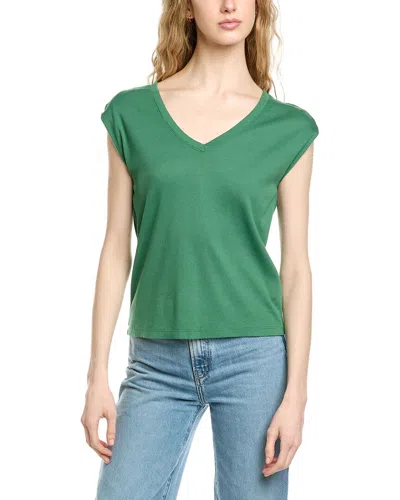 Michael Stars Tati Power Shoulder Top In Green