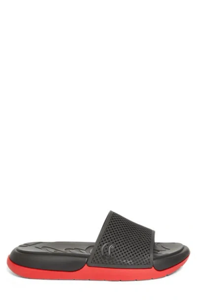 Christian Louboutin Louboutin Slides And Clogs Easy Breezy Men Rubber Black In Black