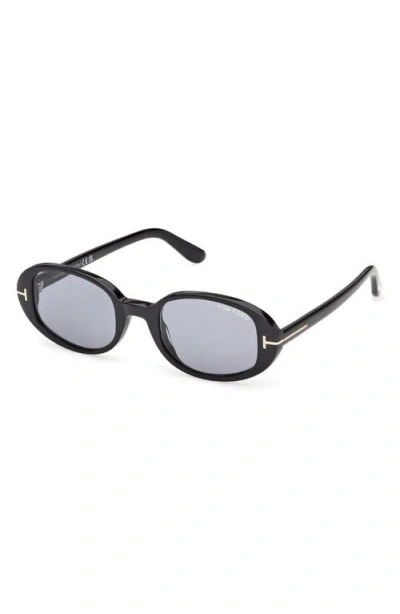 Tom Ford Eyewear Iggy Oval Frame Sunglasses In Gold