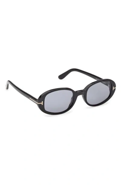 Tom Ford Eyewear Iggy Oval Frame Sunglasses In Gold