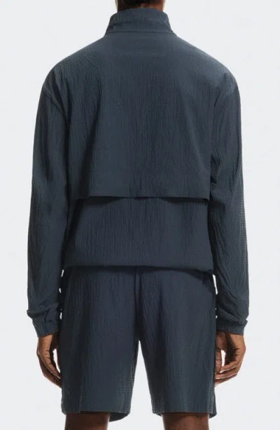 On Courtside Half Zip Pullover In Blue
