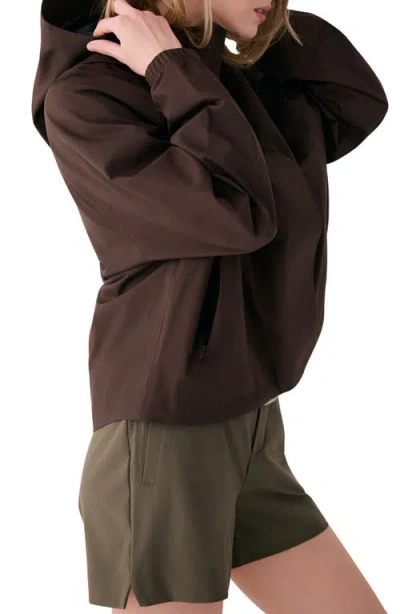 Lole Aliz Waterproof Rain Jacket In Brown