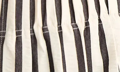 Brave + True Brave+true Esplande Stripe Pull-on Shorts In Gray