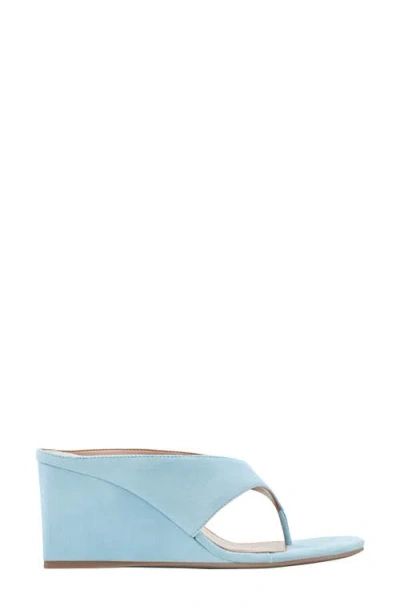 Marc Fisher Ltd Udena Wedge Flip Flop In Blue