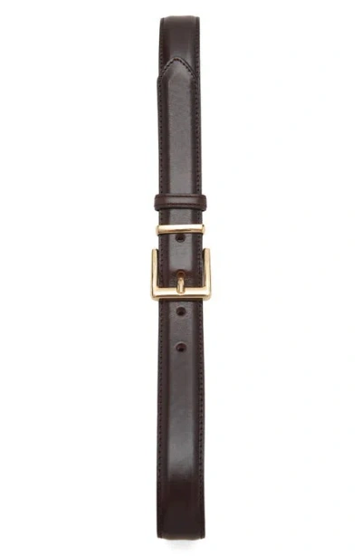 Mango Leather Belt In Brown