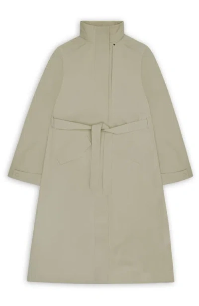 Rains Suva Waterproof Hard Shell Rain Coat With Removable Hood In Green