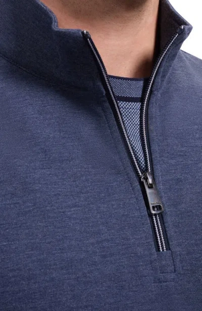 Bugatchi Soft Touch Quarter Zip Pullover In Multi