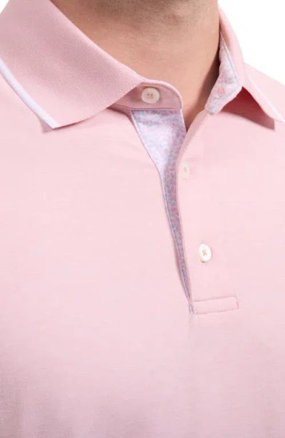 Bugatchi Performance Tipped Polo In Multi