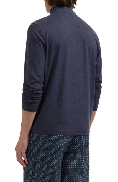 Bugatchi Mélange Quarter Zip Pullover In Multi