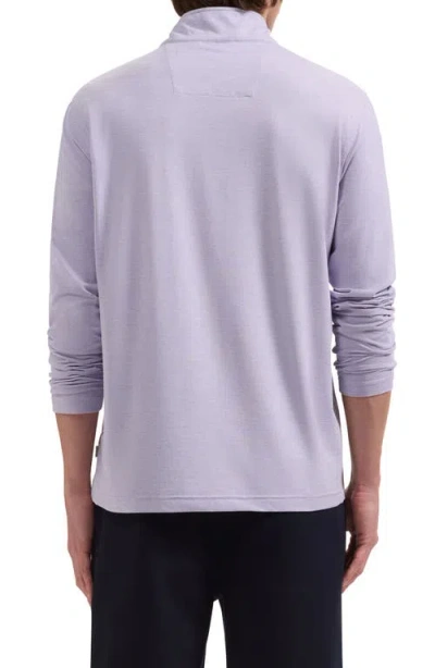 Bugatchi Mélange Quarter Zip Pullover In Multi