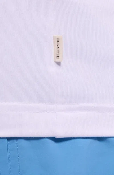 Bugatchi Mélange Quarter Zip Pullover In Multi