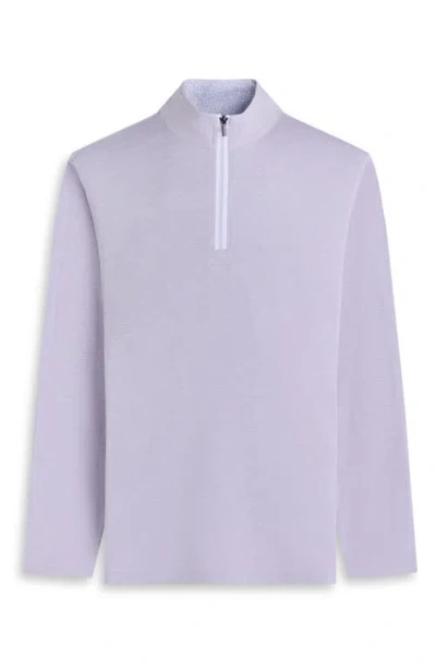 Bugatchi Mélange Quarter Zip Pullover In Multi