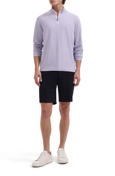 Bugatchi Mélange Quarter Zip Pullover In Multi