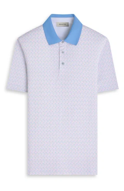 Bugatchi Three-button Performance Polo In Multi