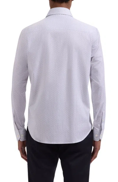 Bugatchi Devon Ooohcotton® Diagonal Print Button-up Shirt In Multi