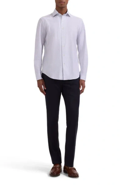 Bugatchi Devon Ooohcotton® Diagonal Print Button-up Shirt In Multi