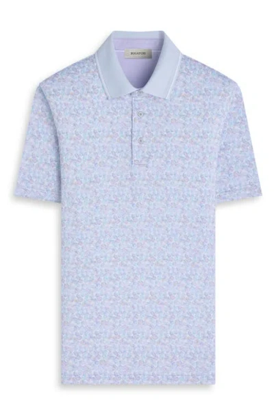 Bugatchi Three-button Performance Polo In Blue