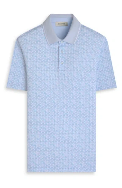 Bugatchi Three-button Performance Polo In Blue