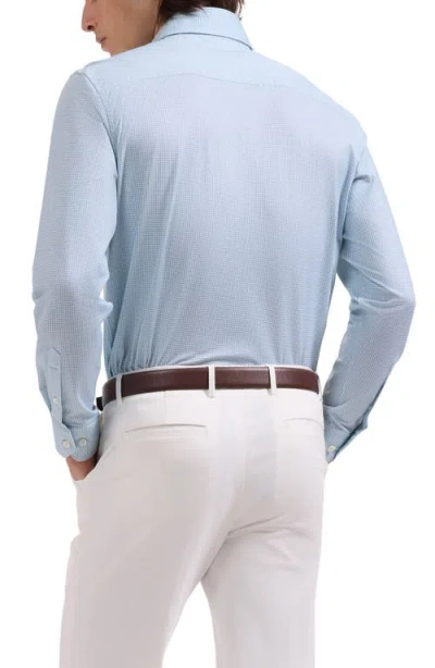 Bugatchi Devon Ooohcotton® Optical Grid Print Button-up Shirt In Multi