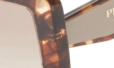 Prada 53mm Rectangular Sunglasses In Brown