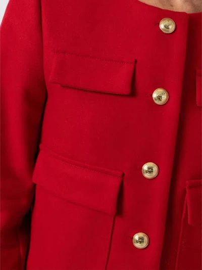 Saint + Sofia Colette Jacket In Red