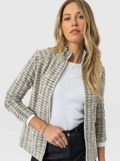 Saint + Sofia Keller Jacket In Gray