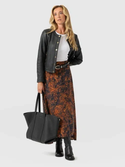 Saint + Sofia Sutton Skirt In Black