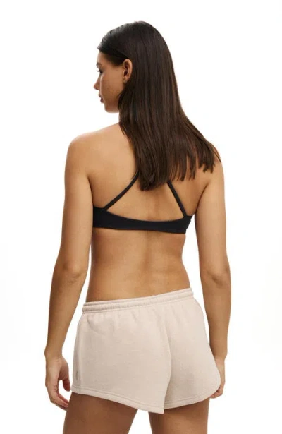 Body Active Plush Micro Short In Brown