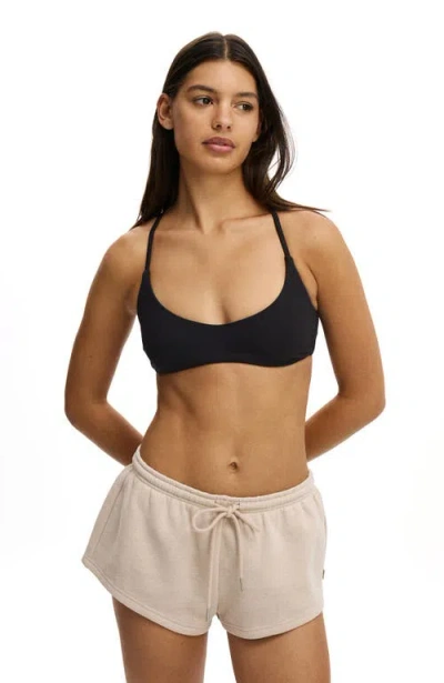 Body Active Plush Micro Short In Brown