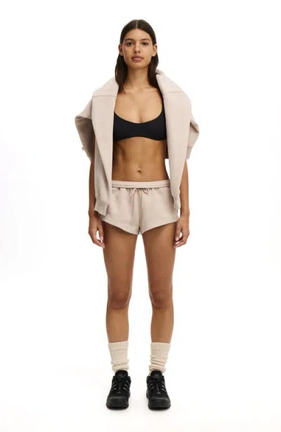 Body Active Plush Micro Short In Brown