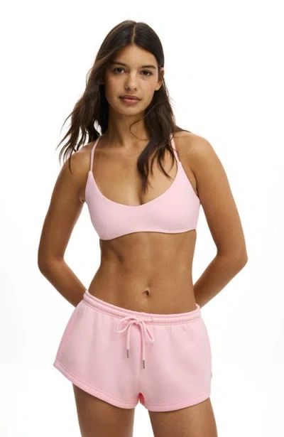 Body Active Plush Micro Short In Pink