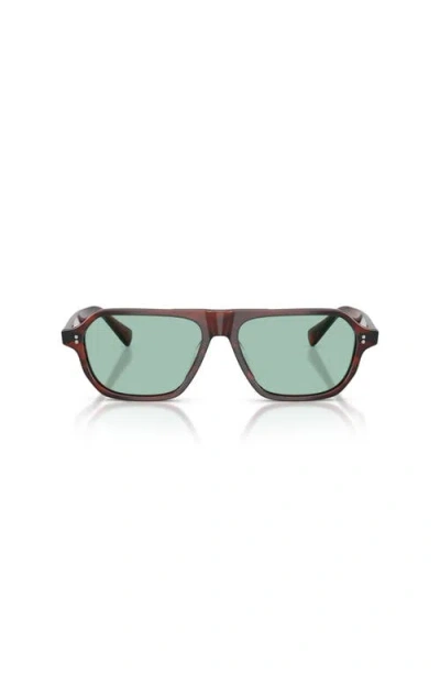 Oliver Peoples Remment Geometric-frame Sunglasses In Brown