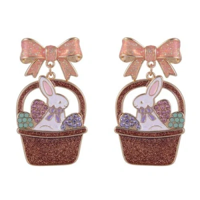 Hallmark Easter Basket And Bunny Earrings In Multi