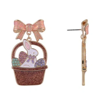 Hallmark Easter Basket And Bunny Earrings In Multi