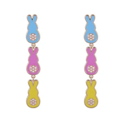Hallmark Linear Easter Bunny Earrings In Multi