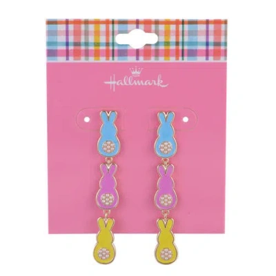 Hallmark Linear Easter Bunny Earrings In Multi